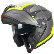 Ska-P 5THG FALCON SPORT Modular Motorcycle Мотошлем Black Matt Fluo Yellow