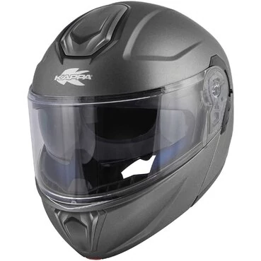 Kappa KV50 B Solid Matt Titanium Modular Motorcycle Мотошлем