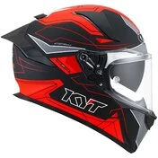 KYT R2R LED Matt Black Red Full Face Motorcycle Мотошлем