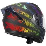 Ska-P 3MHS SPEEDER RAINBOW Full Face Motorcycle Мотошлем Black Green Red matt