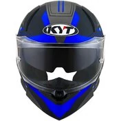 KYT R2R LED Matt Black Blue Full Face Motorcycle Мотошлем