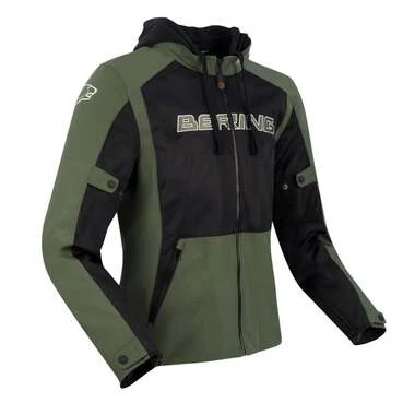 Bering Spirit Textile мотокуртка Black Khaki Зеленый