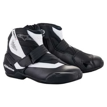 Alpinestars SMX-1 R V2 Black White мотоботы Черный