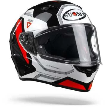 Suomy Speedstar Airplane White Red Full Face Мотошлем Черный