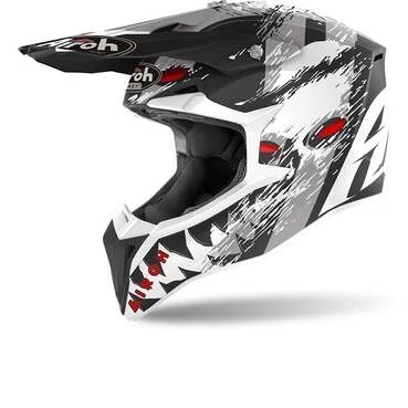 Airoh Wraap Demon Matt Мотошлем Black, Grey, Red, White
