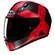 HJC C10 Tez Black Red Full Face Мотошлем Черный