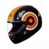 SMK Retro Adventure Black Micrometric Full Face Мотошлем Черный
