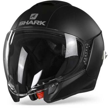 Shark Citycruiser KMA Blank Matt Black Jet Мотошлем Черный