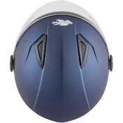 Kappa KV28S Jet Motorcycle Мотошлем Single Color Blue