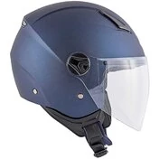Kappa KV28S Jet Motorcycle Мотошлем Single Color Blue