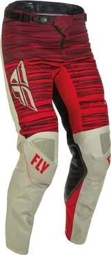 FLY Racing Kinetic Wave мотоштаны Light Grey Red Grey, Red
