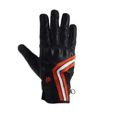 Helstons Line Ete Leather мотоперчатки Orange White Оранжевый