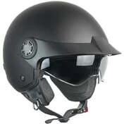 Ska-P 1SHA ZEN MONO Jet Motorcycle Мотошлем Matt Black