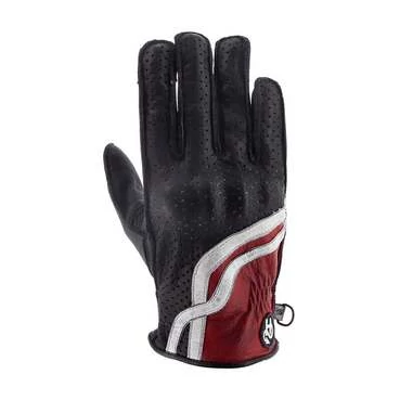 Helstons Virage Ete Lady Leather мотоперчатки Bordeaux Красный