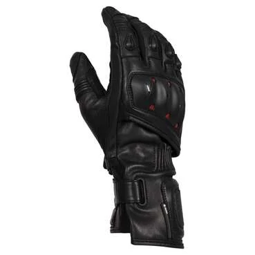 Knox Oulton MK2 Black Red Motorcycle мотоперчатки Черный