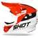 SHOT Furious Chase Red White Glossy Offroad Мотошлем Черный