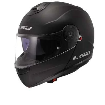 LS2 FF908 Strobe II Matt Black 06 Modular Мотошлем Черный