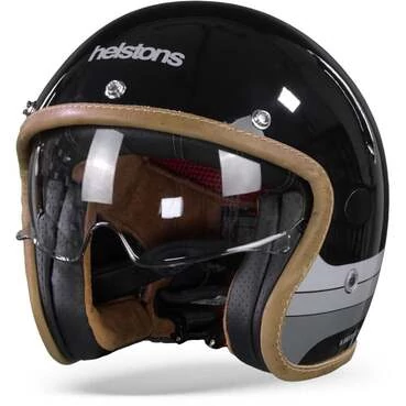 Helstons Mora Carbon Fiber Black Jet Мотошлем Черный