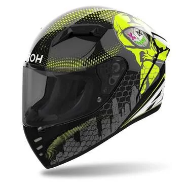 Airoh Connor Gamer Full Face Мотошлем Black, Green, White