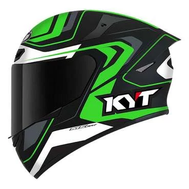 KYT TT-Course Overtech Full Face Helmet Черно-зеленый