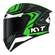 KYT TT-Course Overtech Full Face Helmet Черно-зеленый