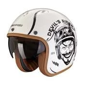 SCORPION Belfast EVO Romeo Open Face Helmet Cream / Black