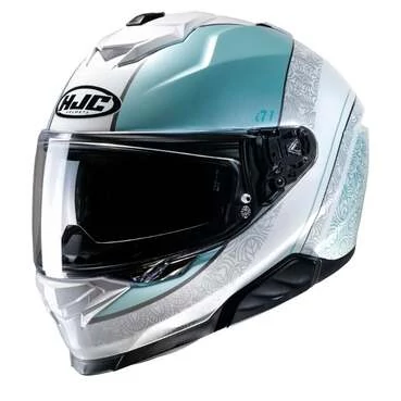 HJC i71 Sera White Blue MC2 Full Face Мотошлем Белый