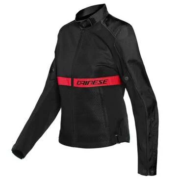 Dainese Ribelle Air Tex мотокуртка Lady Black Lava Red Черный