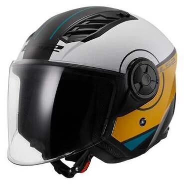 LS2 OF616 Airflow II Cover Open Face Helmet white / brown