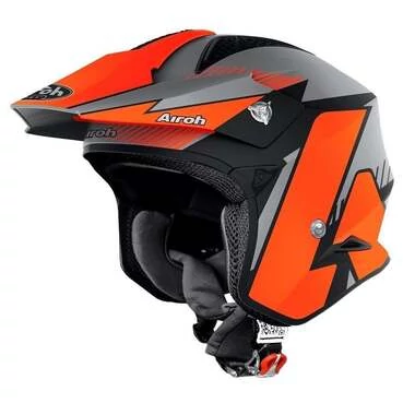 AIROH TRR S Pure Open Face Helmet Orange Matt