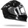 SMK Titan Black Full Face Мотошлем Черный