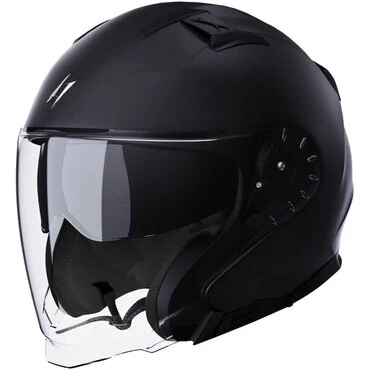 Motorcycle Мотошлем Jet Stormer RIVAL Solid Matt Black