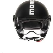 Momo Design FGTR CLASSIC Mono Jet Motorcycle Мотошлем Matt Black White