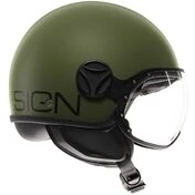 Momo Design FGTR CLASSIC Mono Jet Motorcycle Мотошлем Military Green Black
