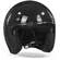 LS2 OF601 Bob Solid Gloss Black Jet Мотошлем Черный
