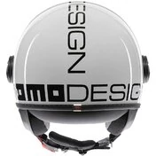 Momo Design FGTR CLASSIC Mono White Black Motorcycle Jet Мотошлем