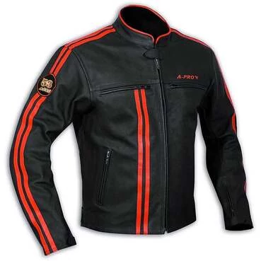 In Genuine Leather Moto мотокуртка A-Pro Bandidos Orange