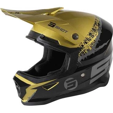 Moto Cross Enduro Child Мотошлем Shot Furios Storm Gold