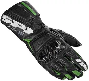 Spidi STR-5 Racing Leather Motorcycle мотоперчатки Black Green