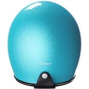 Custom Jet Stormer QUARTZ GLITTER Turquoise Glossy Motorcycle Мотошлем