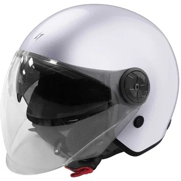 Stormer MIND Pearl White Motorcycle Jet Мотошлем