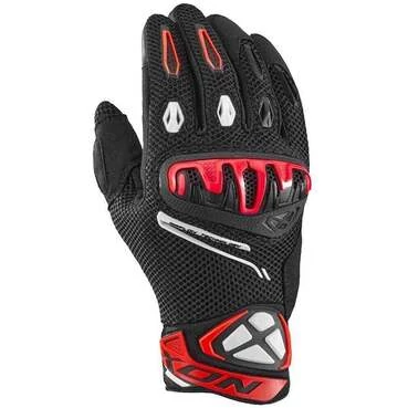 Ixon MIRAGE AIRFLOW Summer Motorcycle мотоперчатки Black Bright Red
