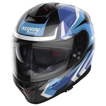 NOLAN N80-8 Rumble Full Face Helmet Metal / Black / Blue