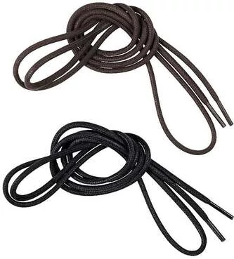 Waxed Lace 150cm Tcx LAC15 Black (pair)