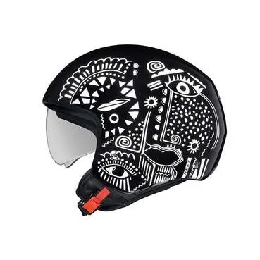 Nexx Y.10 Artville Мотошлем Black White Черный