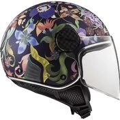 Ls2 OF558 SPHERE LUX 2 BLOOM Jet Motorcycle Мотошлем Matt Blue Pink