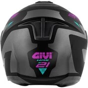 Modular Motorcycle Мотошлем P/J Givi X.21 EVO NUMBER Black Titanium Pink