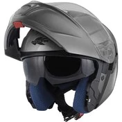 Kappa KV50 B Solid Glossy Gray Modular Motorcycle Мотошлем
