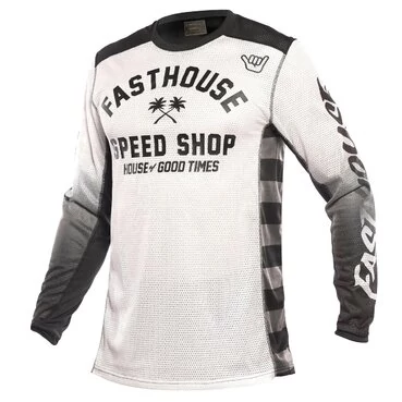 Fasthouse Ac Grindhouse Ash Jersey Черно-белый