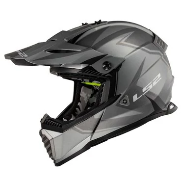 LS2 Gate TwoFace Мотошлем Matte Gray/Black